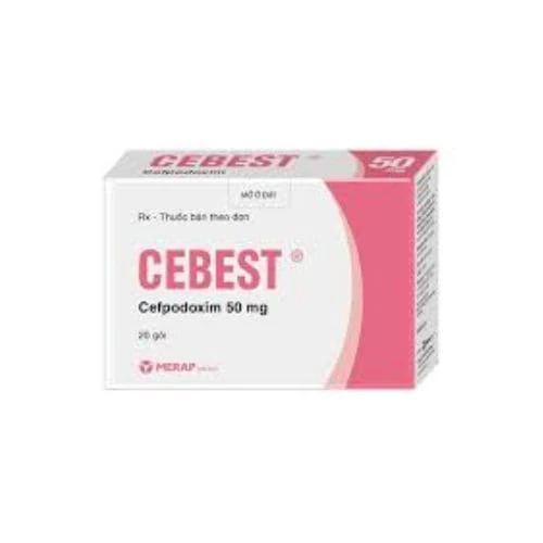 Cebest 50mg Merap - Thuốc điều trị nhiễm khuẩn